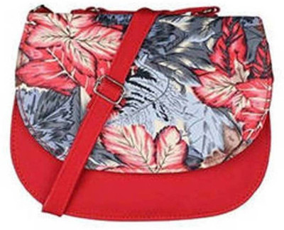 

MODESTIE Girls Casual Red PU Sling Bag