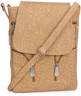 

TR Fashion Girls Casual Tan PU, Polyester Sling Bag