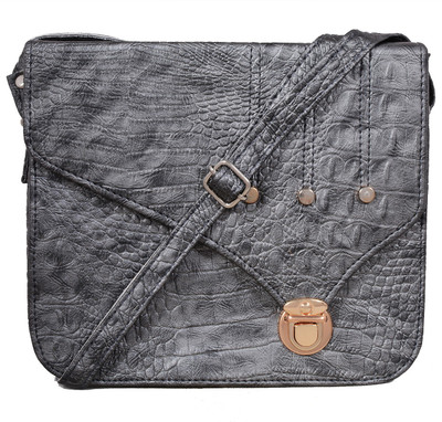 

Fristo Women Casual Grey PU Sling Bag