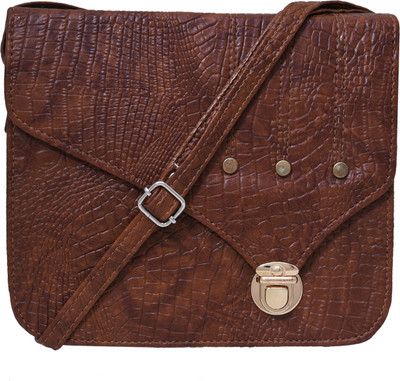 

Fristo Women Casual Brown PU Sling Bag