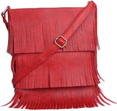 

STYLEFASHION Girls Casual Red PU, Polyester Sling Bag