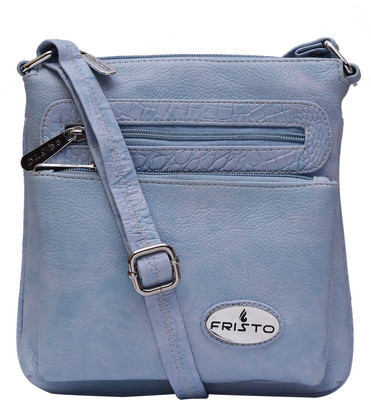 

Fristo Women Casual Blue PU Sling Bag