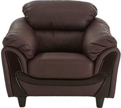 

Durian LAKEWOOD/B/1 Leatherette 1 Seater Sofa(Finish Color - BURNT UMBER)