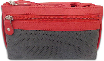 Kan Neck Pouch(Black, Red)