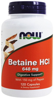 

Now Foods Betaine HCI 648mg 120caps(120 No)