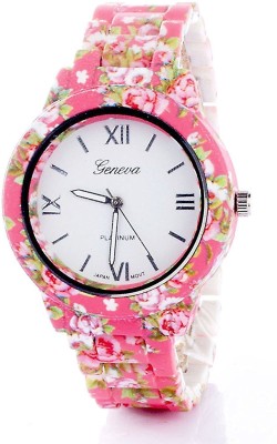 laxmi pink gen floral print Watch  - For Women   Watches  (laxmi)