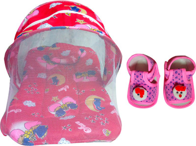 

Welo High Quality Baby Bed cum Net with Chain Opening to Protect from Mosquito(Multicolor)