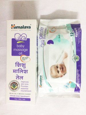 

Himalaya BABY OIL, BABY WIPES FOR BABY(White)