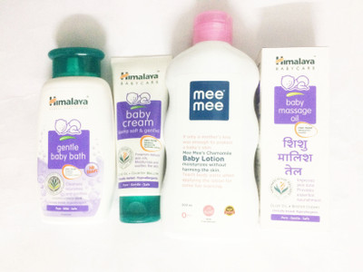 

Himalaya GENTLE BABY BATH, BABY CREAM ,LOTION, BABY OIL(White)