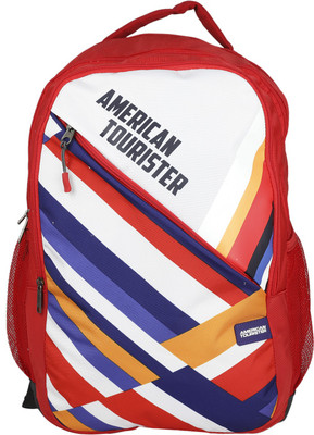 

American Tourister Jazz 02 34 L Backpack(Multicolor), Red