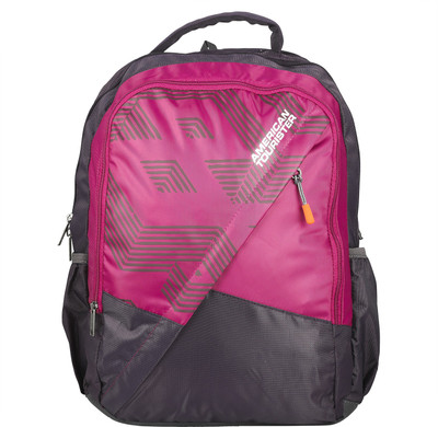 American Tourister Pop 03 36 L Backpack(Grey, Pink), Purple