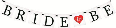

SYGA Bride To Be Photo Booth Props Banner(3.3 ft, Pack of 1)