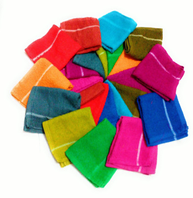 

Cotton Colors Cotton 200 GSM Hand, Face Towel Set(Pack of 24, Multicolor)