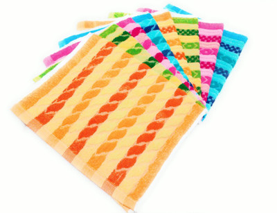 Cotton colors Cotton 350 GSM Hand, Face Towel Set(Pack of 8)