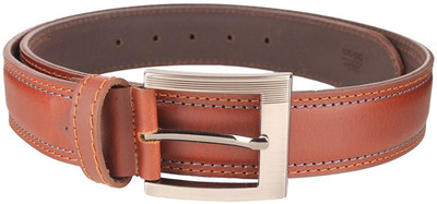 

Leatherwala Men Casual Tan Genuine Leather Belt, Men party;formal tan