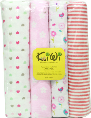 

Kiwi Printed  Swadding Baby Blanket(Microfiber, Multicolor