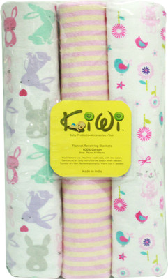 

Kiwi Printed  Swadding Baby Blanket(Microfiber, Multicolor