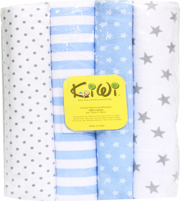 

Kiwi Printed  Swadding Baby Blanket(Microfiber, Multicolor
