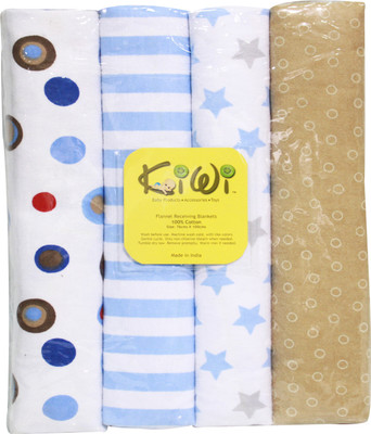 

Kiwi Printed  Swadding Baby Blanket(Microfiber, Multicolor