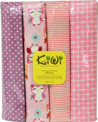 

Kiwi Printed  Swadding Baby Blanket(Microfiber, Multicolor