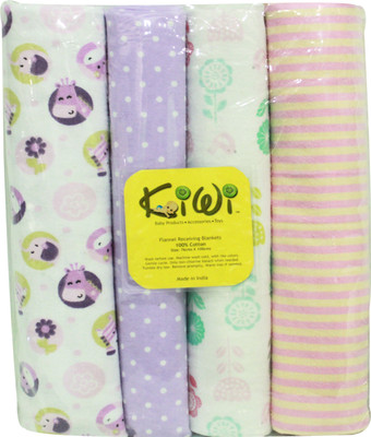 Kiwi Printed  Swadding Baby Blanket(Microfiber, Multicolor