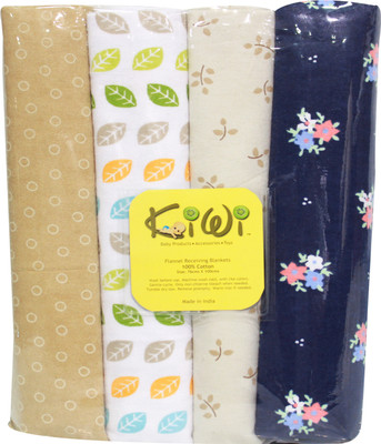 

Kiwi Printed  Swadding Baby Blanket(Microfiber, Multicolor