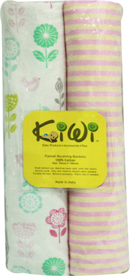 

Kiwi Printed  Swadding Baby Blanket(Microfiber, Multicolor