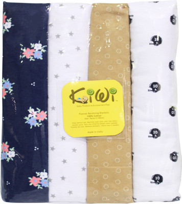 

Kiwi Printed  Swadding Baby Blanket(Microfiber, Multicolor
