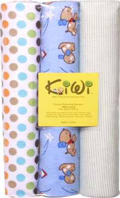 

Kiwi Printed  Swadding Baby Blanket(Microfiber, Multicolor
