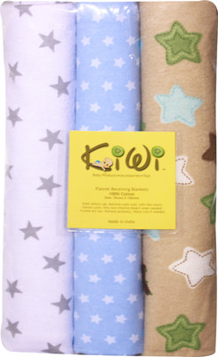 

Kiwi Printed  Swadding Baby Blanket(Microfiber, Multicolor