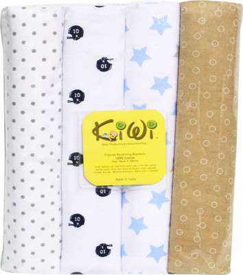 

Kiwi Printed  Swadding Baby Blanket(Microfiber, Multicolor