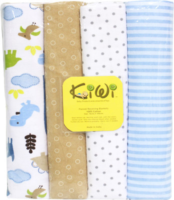 

Kiwi Printed  Swadding Baby Blanket(Microfiber, Multicolor