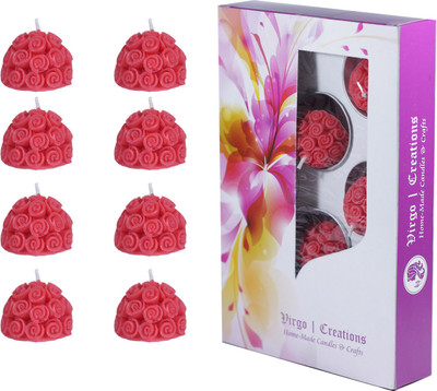 

Virgo Creation small rrrt8 Candle(Red, Pack of 8)