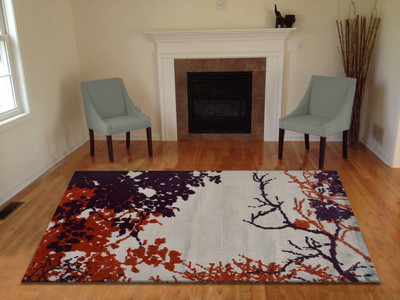 PRESTO BAZAAR Multicolor Polyester Area Rug(3 ft,  X 5 ft, Rectangle)