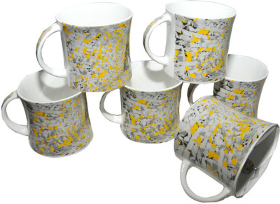 

Amazecart Bone China Tea & Coffee Cups Set of 6 Pieces (150 ml) Bone China(Multicolor, Pack of 6)