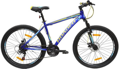 

Hercules Roadeo Hank 26" Medium - Dual Disc (New) 26 T Mountain/Hardtail Cycle(21 Gear, Multicolor), Glossy yellow;victor blue