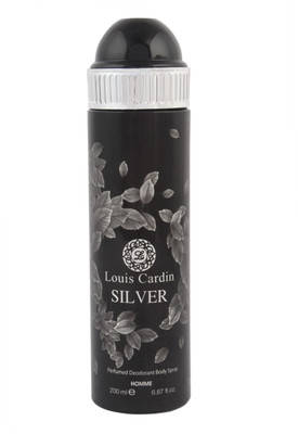 

Louis Cardin Silver Homme Perfumed Deodorant Body Spray Femme 200ml Body Spray - For Women(200 ml)