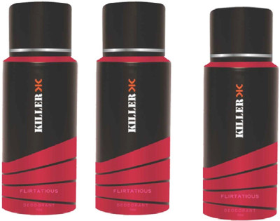 

Killer Flirtatious Flirtatious Deodorant Spray - For Men & Women(150 ml, Pack of 3)