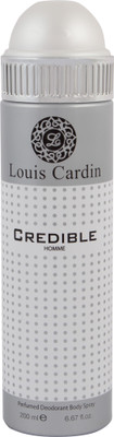 

Louis Cardin Credible Homme Perfumed Deodorant Body Spray 200ml Body Spray - For Men(200 ml)