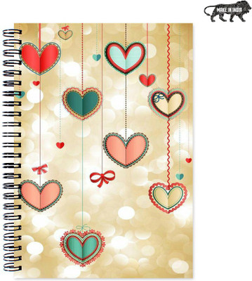 

VenTechno A5 Diary(Cute Designer Wirebound Ruled Paper Sheets Personal and Office Stationary Notebooks Diary, Multicolor)