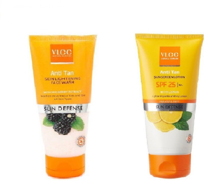 

VLCC COMBO KIT OF ANTI TAN FACE WASH & ANTI TAN SUNSCREEN SPF +25 (150 ML) Face Wash(150 ml)