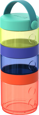 

Skip Hop Grab & Go Complete Mealtime Kit - Graphite/Aqua - Polyester, Plastic(Multicolor)