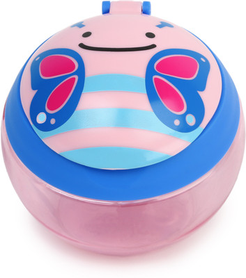 

Skip Hop Baby Zoo Little Kid and Toddler Snack Cup with Snap Top Lid and No Spill Opening, Multi, Blossom Butterfly - Rubber/Plastic(Multicolor)