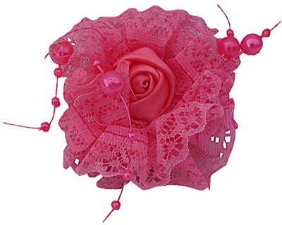 

Trendeela.com Feriha Net Pink Flower Hair Clip(Pink)