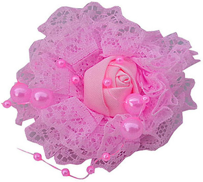 

Trendeela.com Feriha Net Pink Flower Hair Clip(Pink)