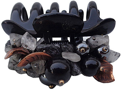 

Trendeela.com Feriha Bead Embellished Hair Claw(Black)