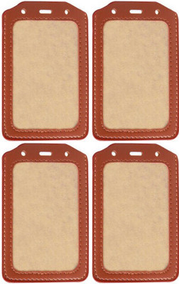 

TheFlauntStore Plastic ID Badge Holder(Pack of 4)