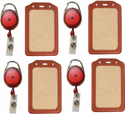 

TheFlauntStore Plastic ID Badge Holder(Pack of 8)
