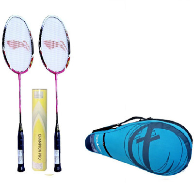 

Li-Ning XP 70 II 1PC Badminton Racquet,Triumph 302 Navy/Sky Kitbag,1 Champion Pro Shuttle Badminton Kit