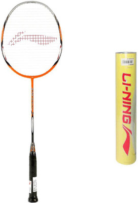 

Li-Ning Li-Ning G-Tek 80 Muscle II Badminton Racquet + Champion Pro Feather Shuttlecock Combo Badminton Kit